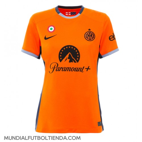 Camiseta Inter Milan Tercera Equipación Replica 2023-24 para mujer mangas cortas